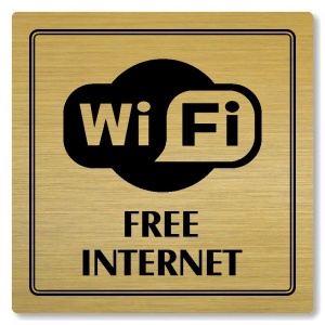 Free internet, 148x148mm, zlatá, Utah